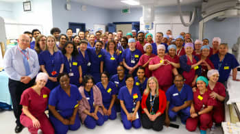 Harefield's cath labs and theatres team