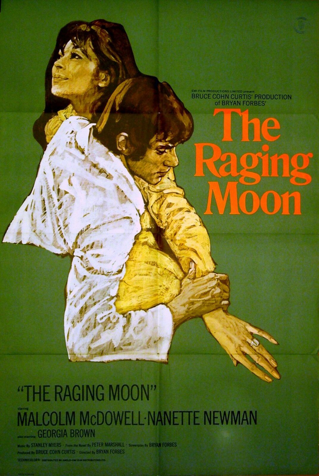 A promotional poster for 1971 British film, The Raging Moon